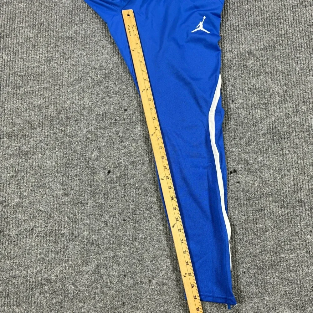 Jordan Dri-Fit Mens Blue Athletic Track Pants Size M Basketball Pull On